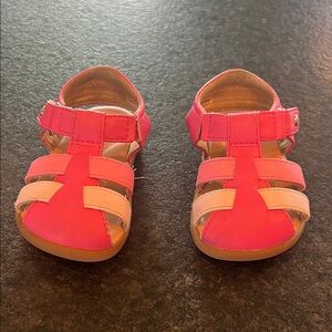 UGG Kids Pink and Tan Sandals